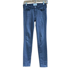 FRAME Denim Women's Gray Mid Rise Le Skinny Jeans Size 25 - EUC